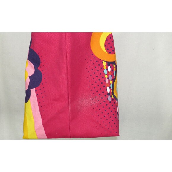 Amika Signature Rope Handle Large Tote Bag In Floral Pink Multi - Picture 2 of 11